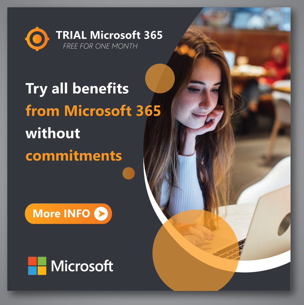 Try all benefits from Microsoft 365 without commitment